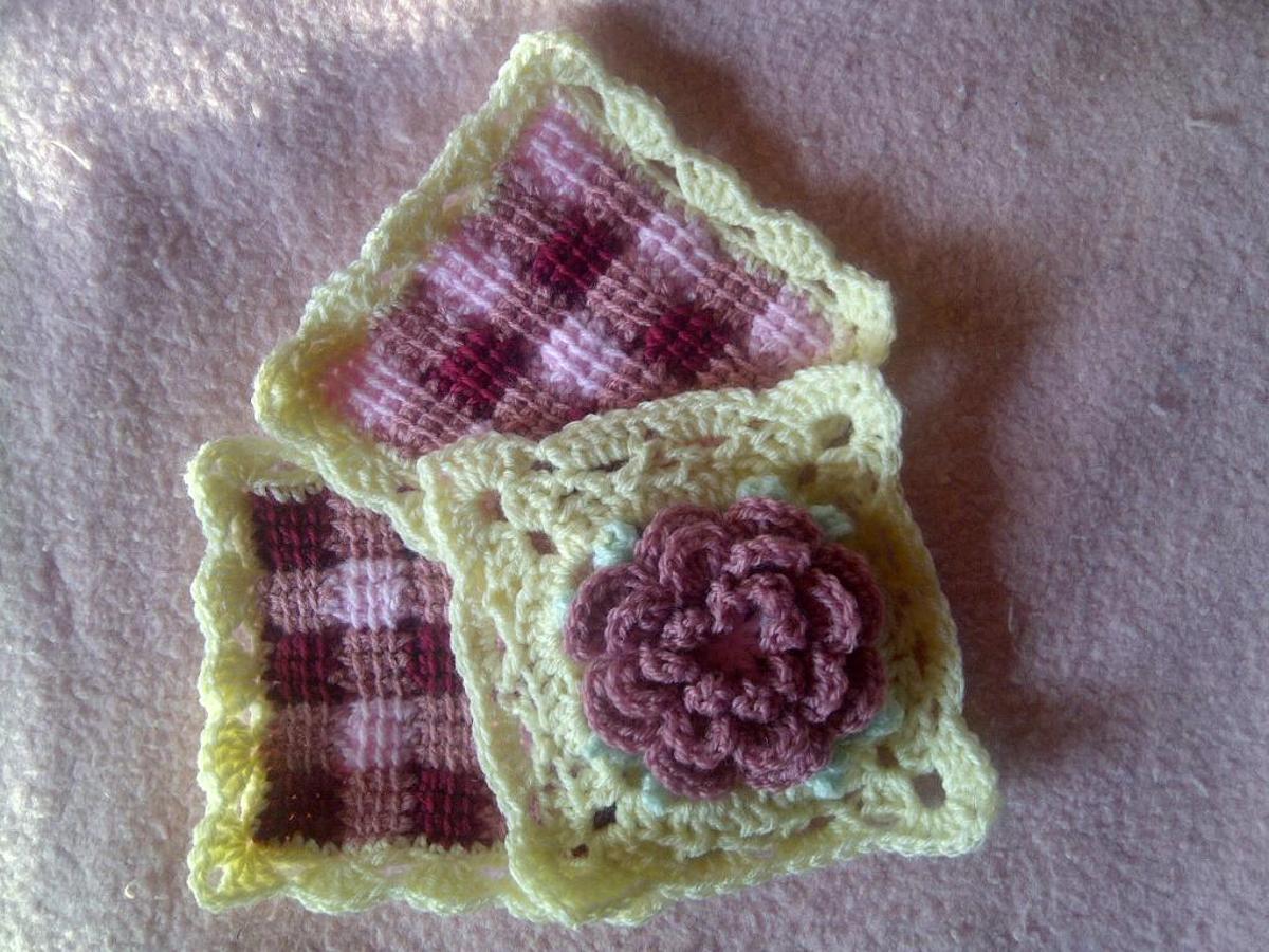 flower granny square afghan - free crochet pattern