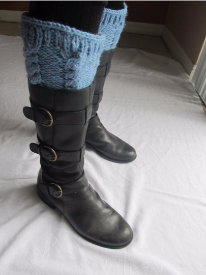 Cabled Boot Cuff FREE Knitting Pattern