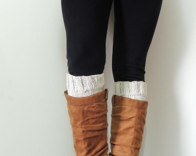 Basic Boot Cuffs FREE Knitting Pattern