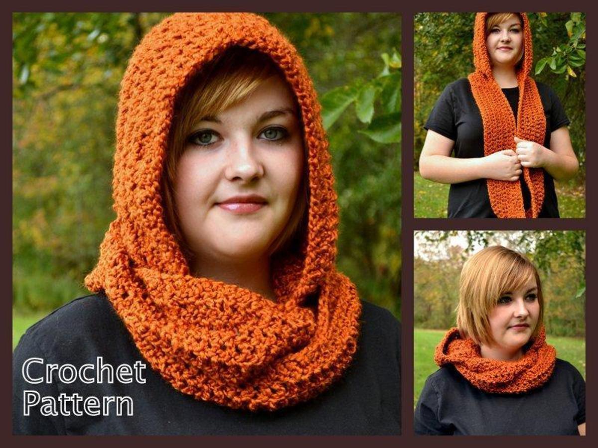 Hooded Scarf or Cowl Crochet Pattern