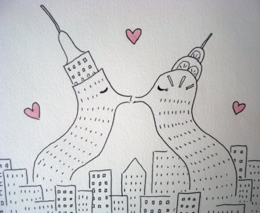 Buildings in love