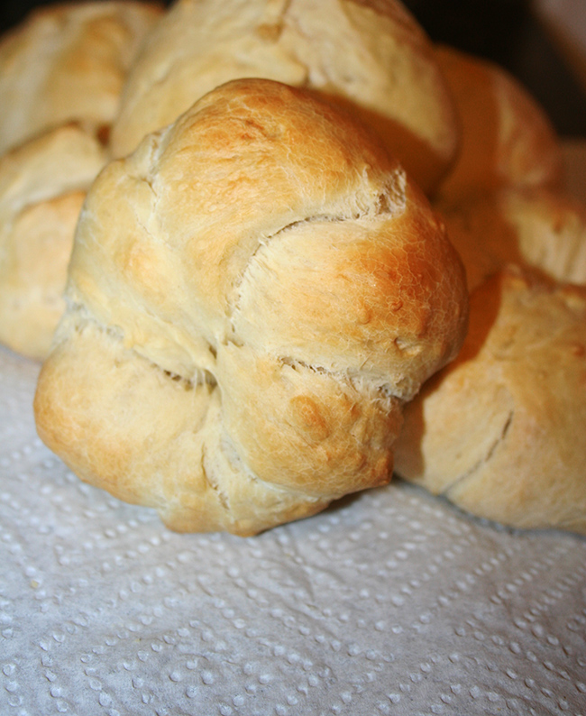 Kaiser rolls just out of the oven