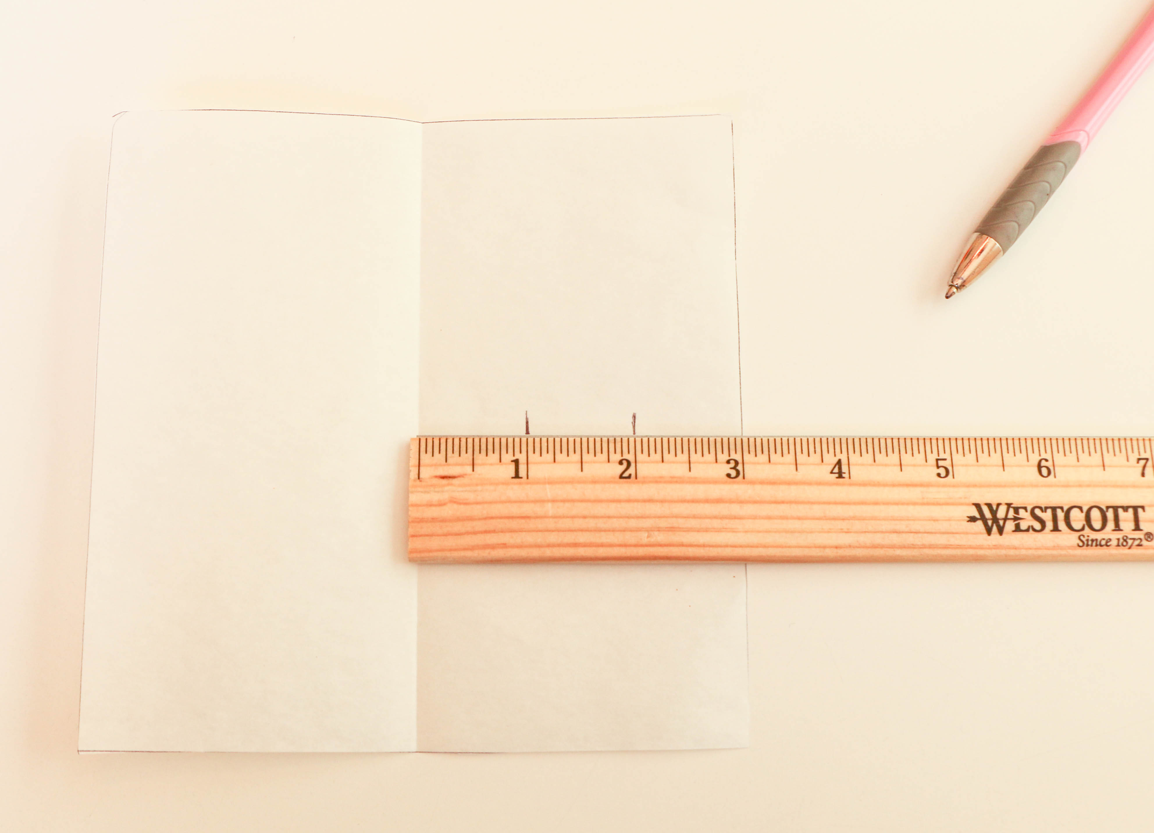 Marking a Square Parchment Paper Cake Template