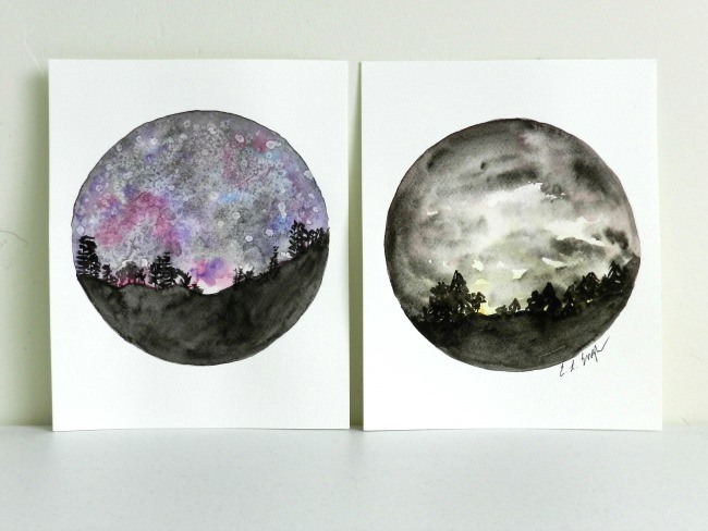 How to Paint a Night Sky in Watercolor: A Bluprint Tutorial