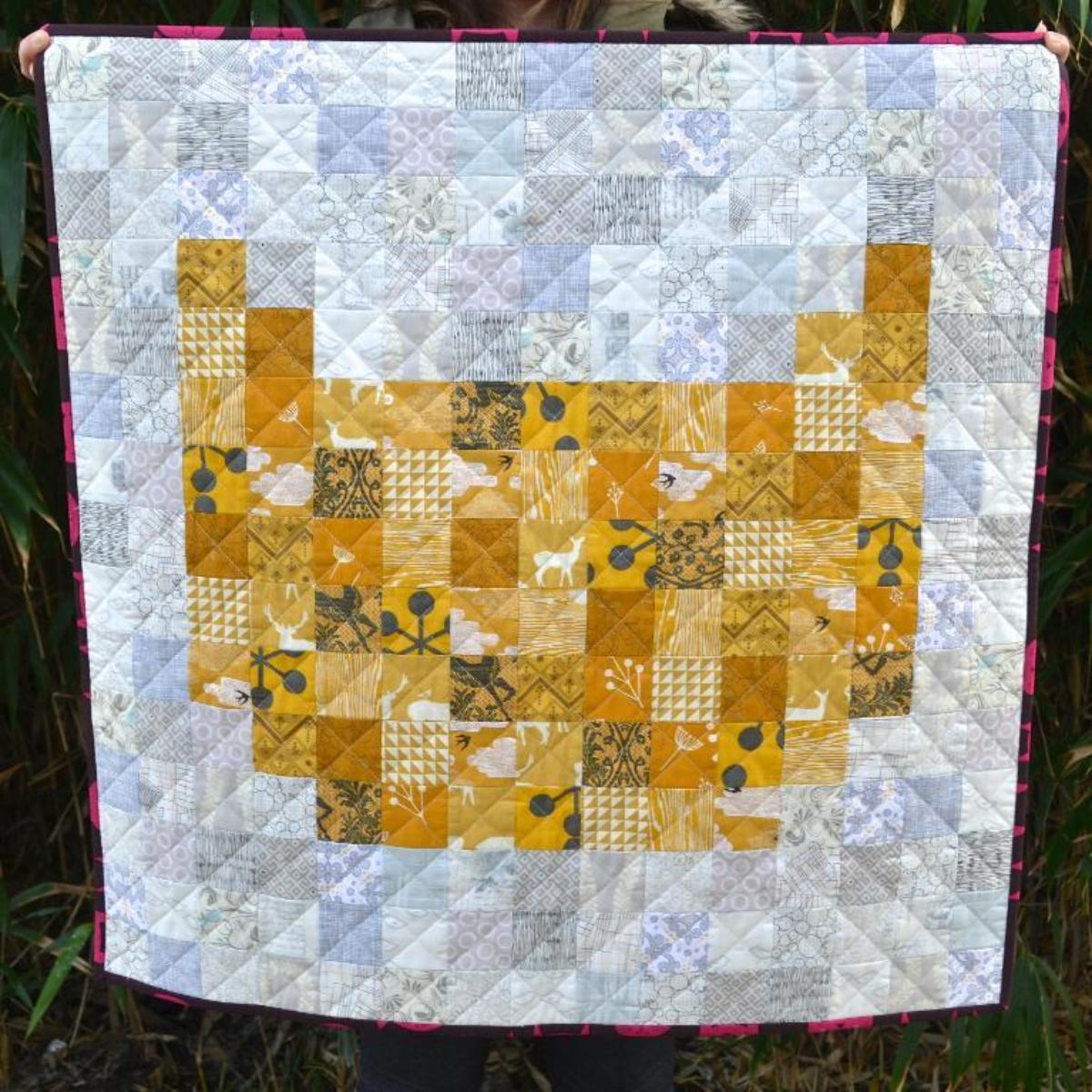 Pixelated Cat Quilt