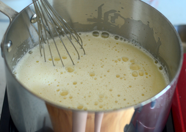 Cooking Custard on the Stovetop for Vinegar Pie