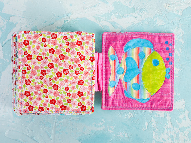 Fish in Quilted Baby Book