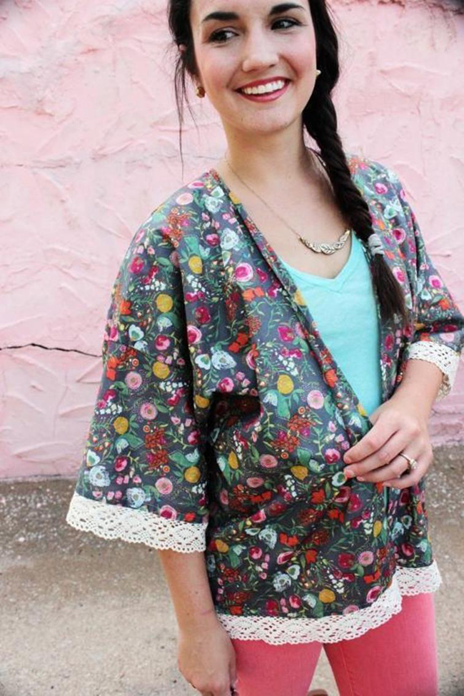 Free Kimono Jacket Pattern - Sew Caroline