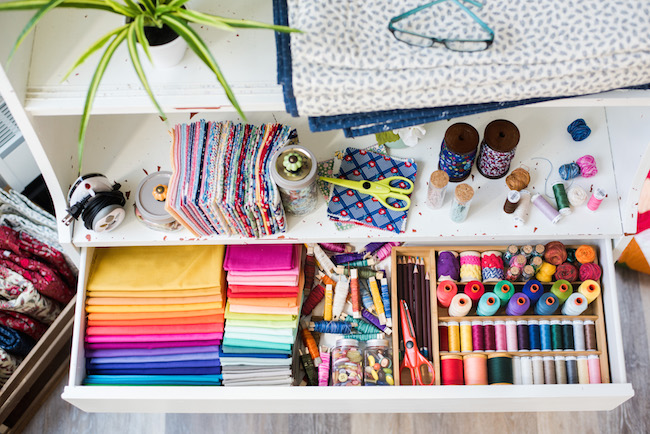 Organized Quilting Storage