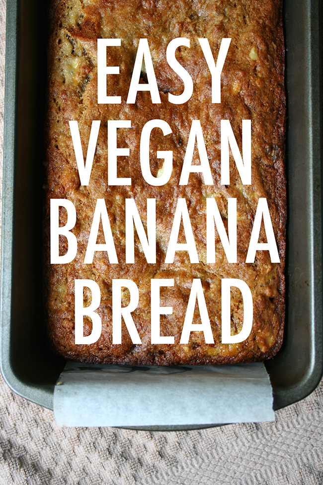 Easy vegan banana bread