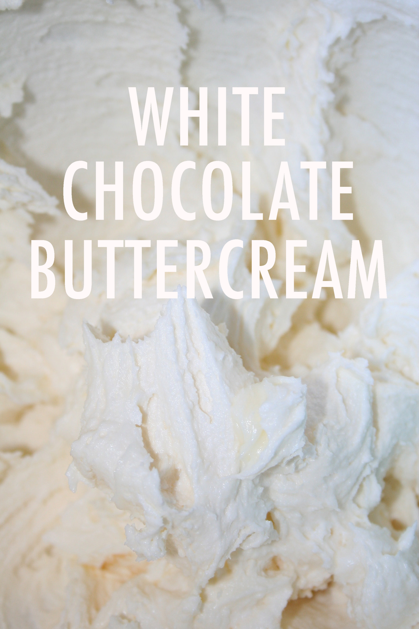 White chocolate buttercream
