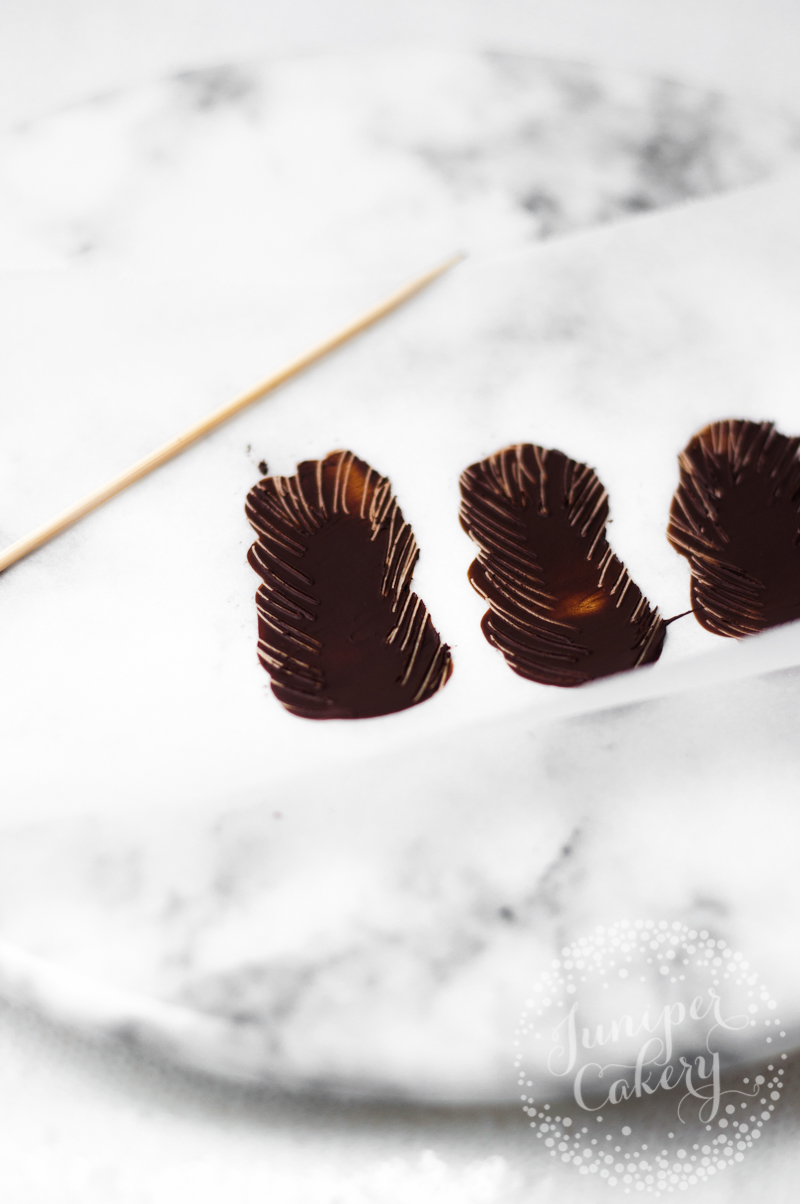 How to create chocolate feathers