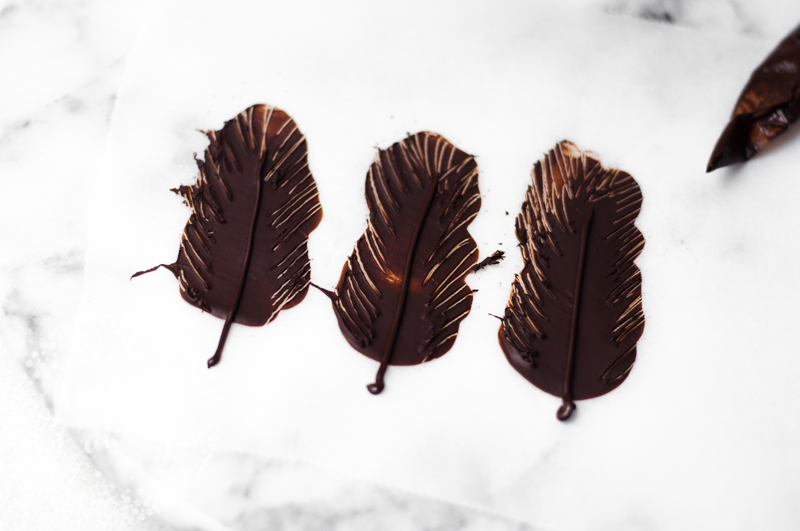 How to make impressive chocolate feathers