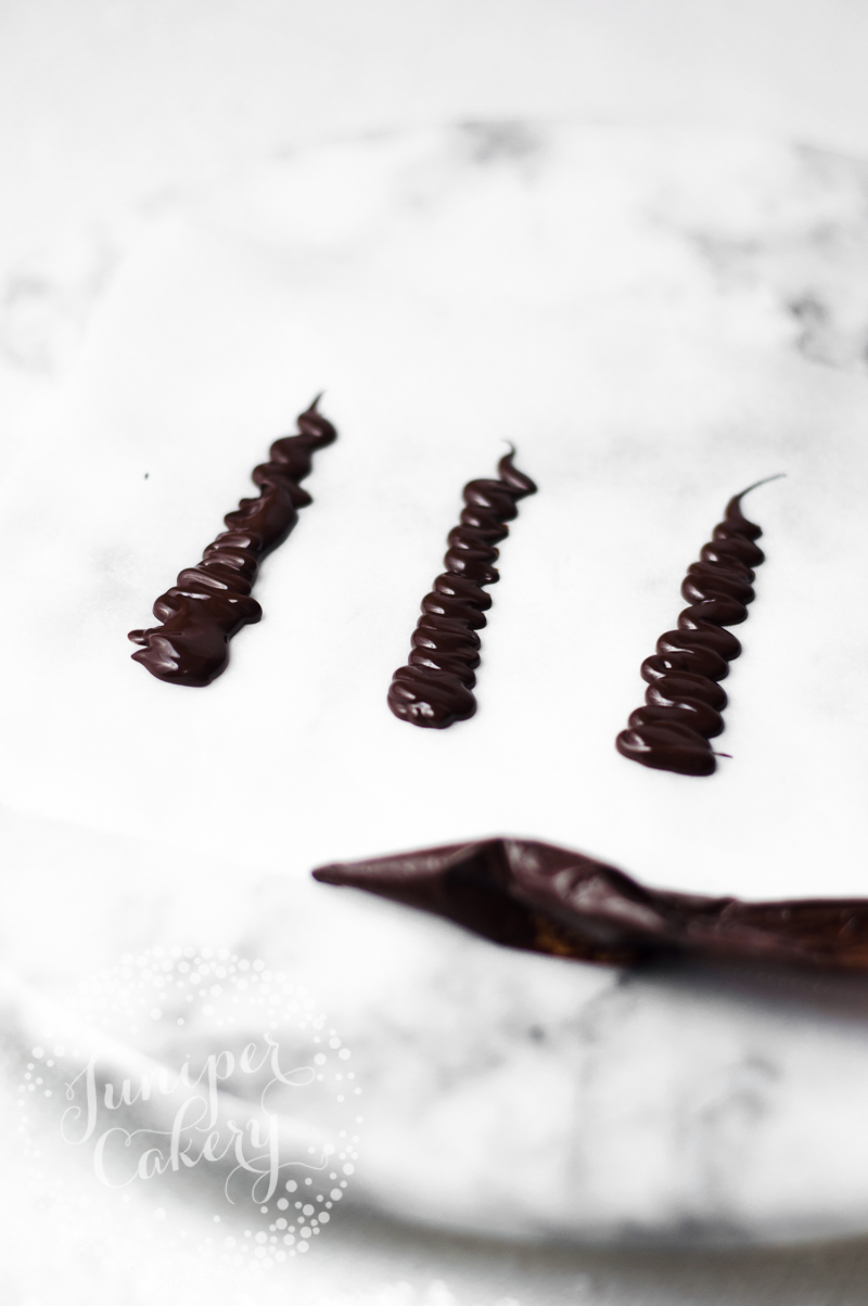 Chocolate feather tutorial