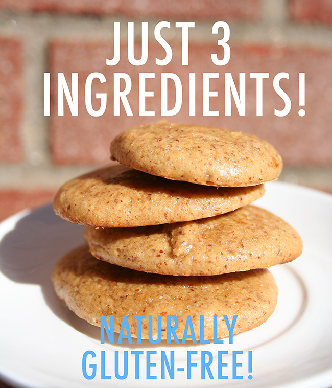 3 ingredient almond butter cookies