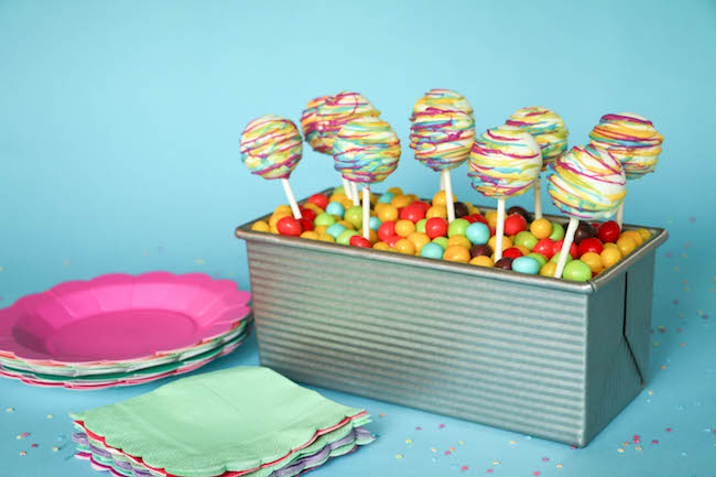 Colorful Cake Pop Display