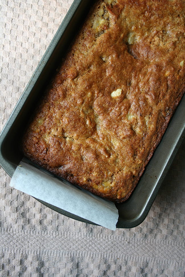 Just baked banana bread