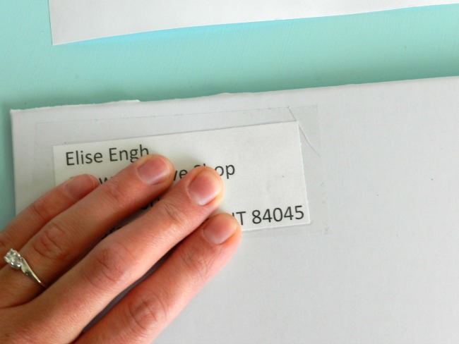mailing label