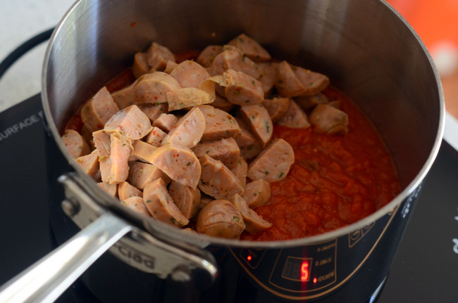 Marinara Sauce with Italian Chicken Sausage