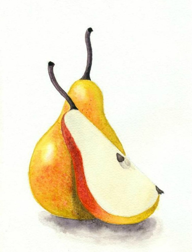 yellow pears painting