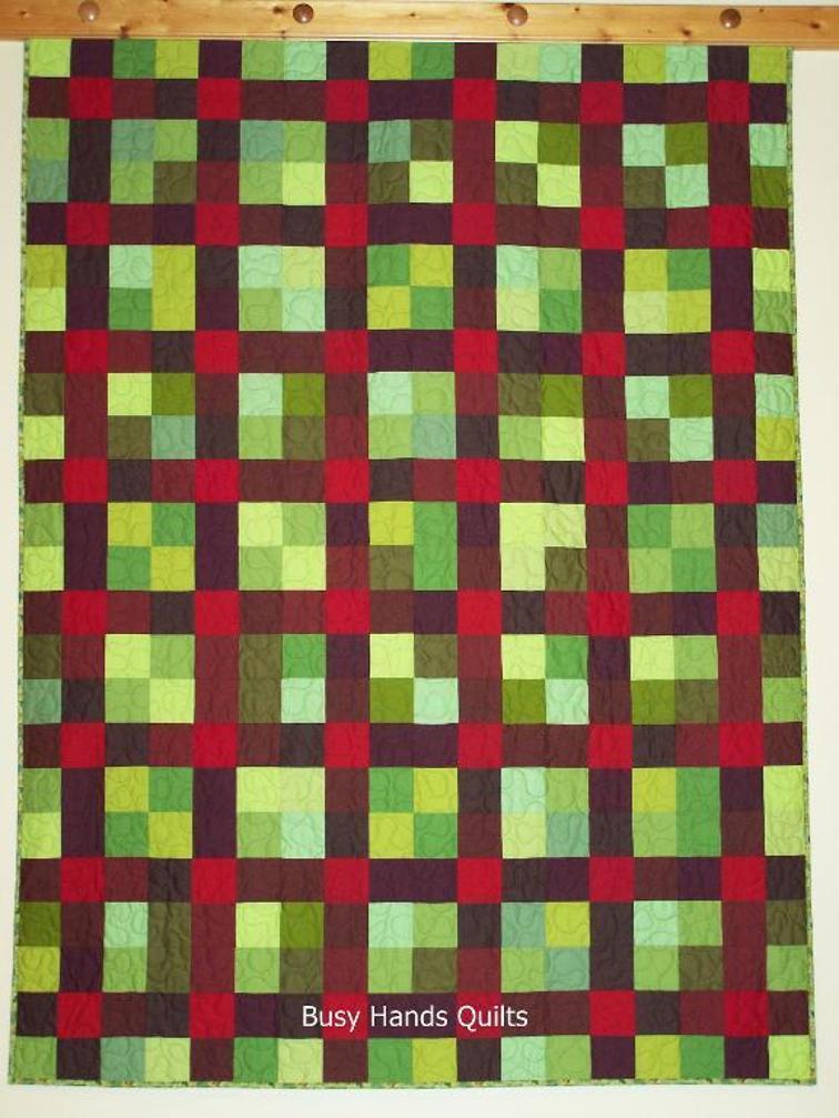 Nine Patch Plaid Quilt