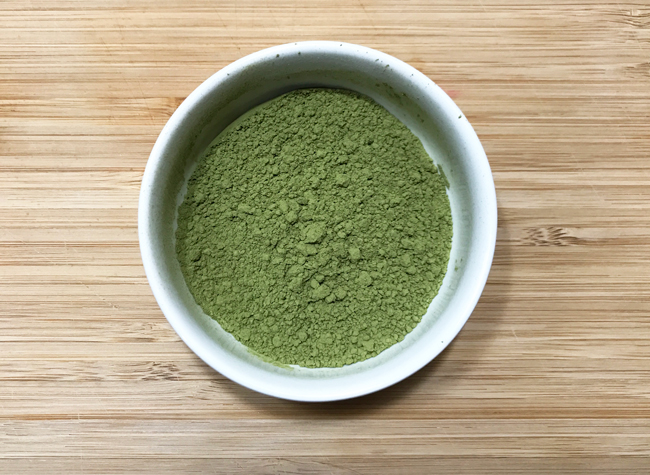 matcha green tea for tea-flavored whipped cram