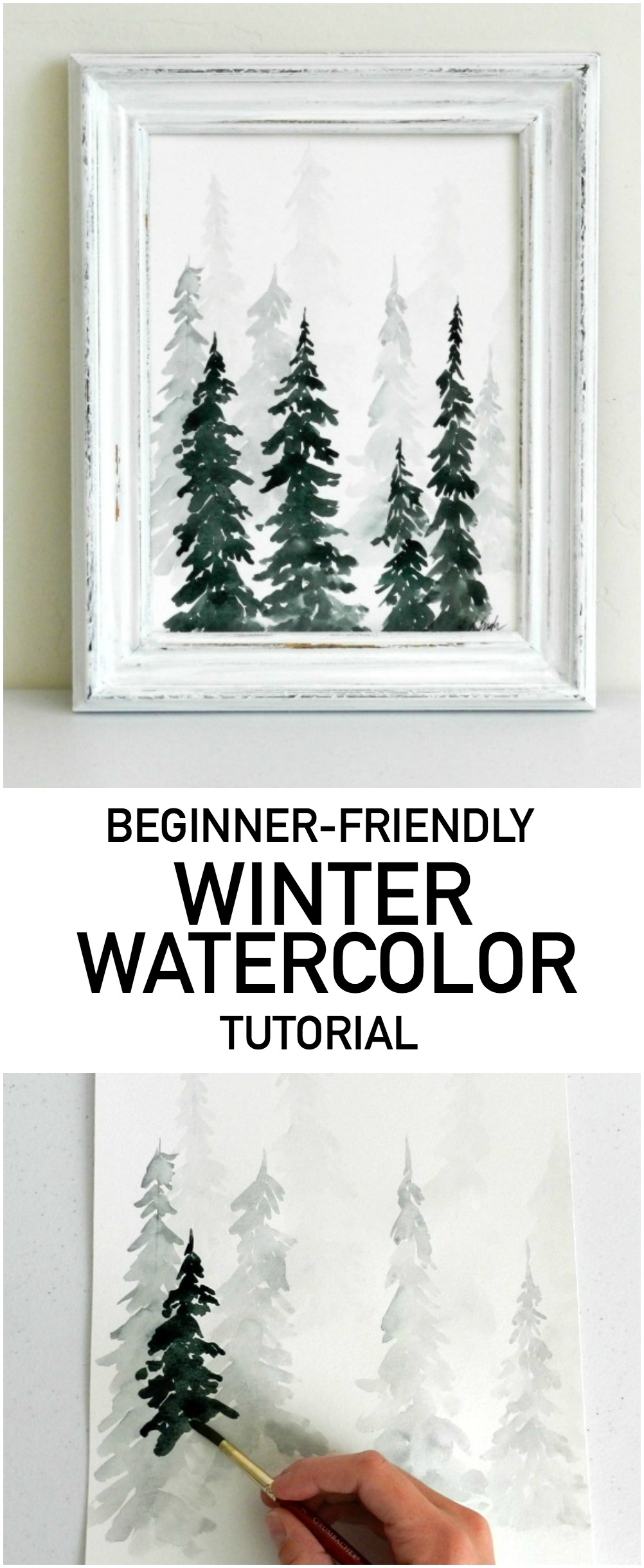 Winter Watercolor Tutorial
