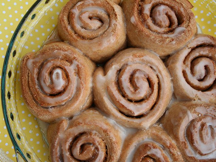 Learn how to make homemade cinnamon rolls — without the guilt — on Craftsy!