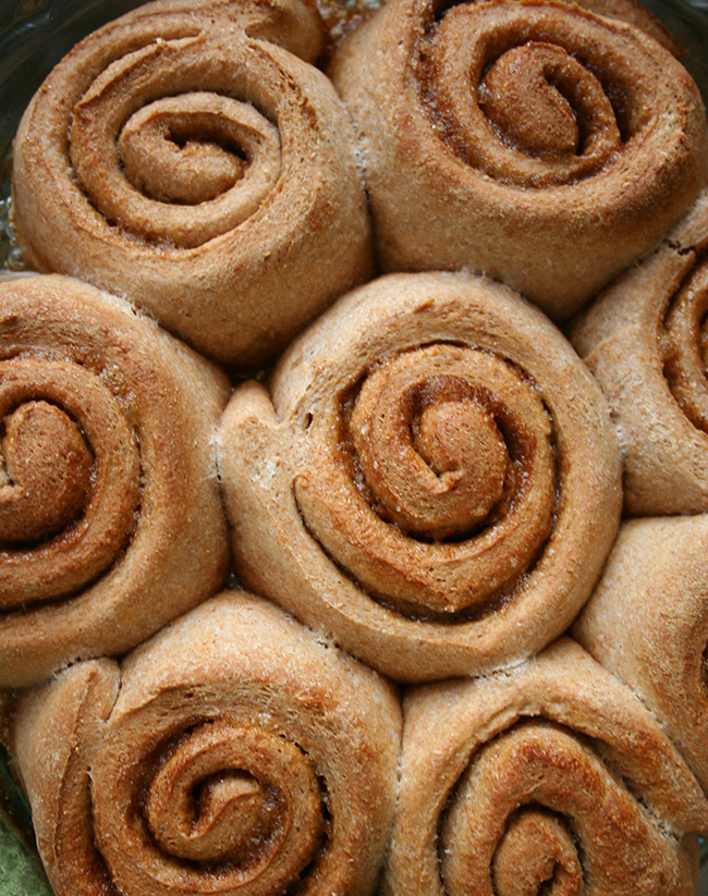 Just baked homemade cinnamon rolls