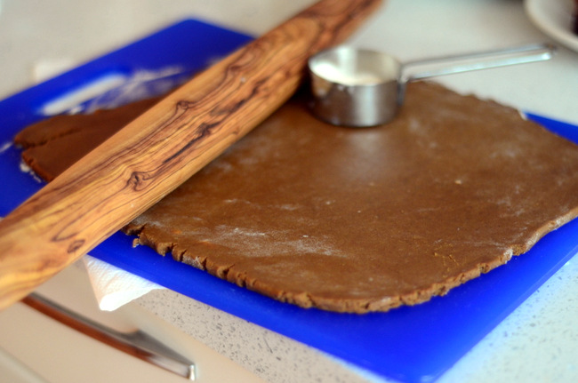 Rolling Out Gluten Free Gingerbread Cookie Dough