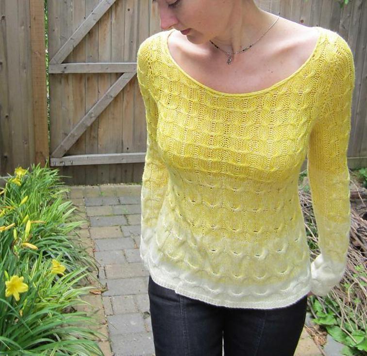 Gradient Pullover Knitting Pattern