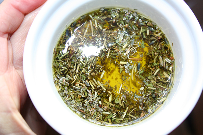 Herbes de provence in olive oil