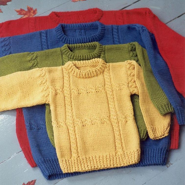 Family Cable Crossing Sweater Knitting Pattern