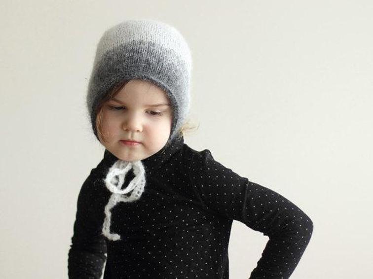 Ombre Baby Bonnet Knitting Pattern