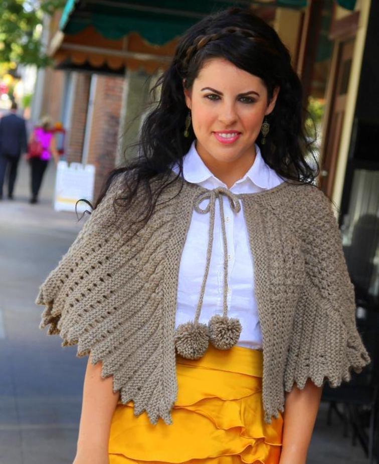 Priscilla Vintage Capelet Knitting Pattern