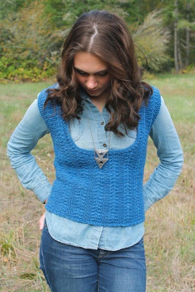 Sweet Vintage Vest Knitting Pattern