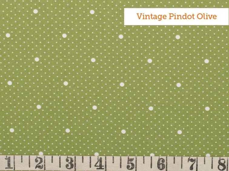 FreeSpirit Indigo Rose Fabric by the Yard Vintage Pindot Olive