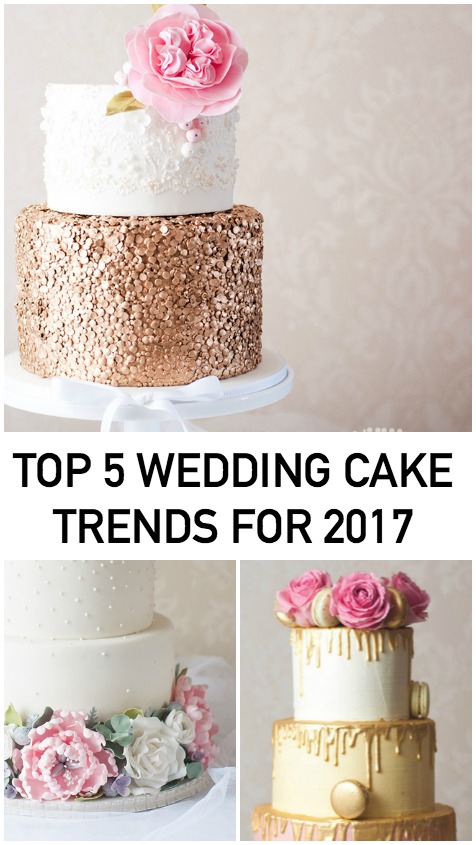 Keep an Eye Out for These 5 Wedding Cake Trends in 2017
