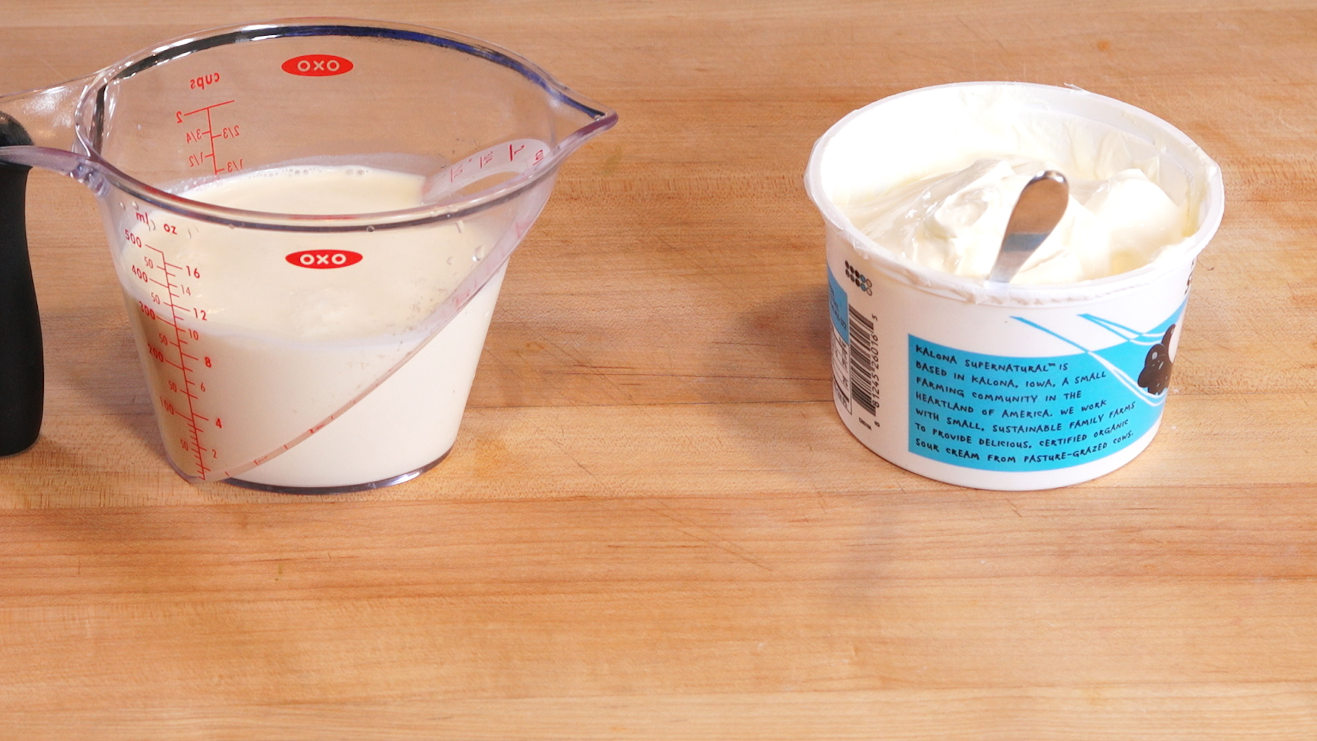 Two Ingredients for Mexican Crema