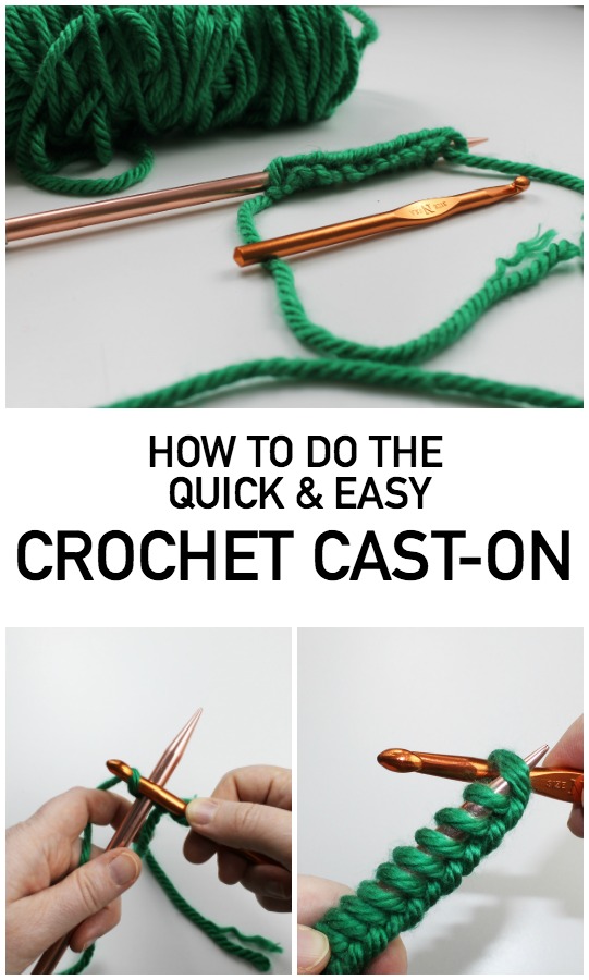 Learn the Crochet Cast-On for Quick, Neat Edges for your Knitting