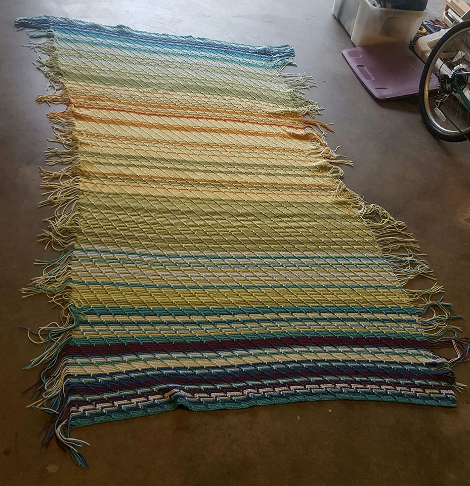 Finished Crochet Temperature Blanket