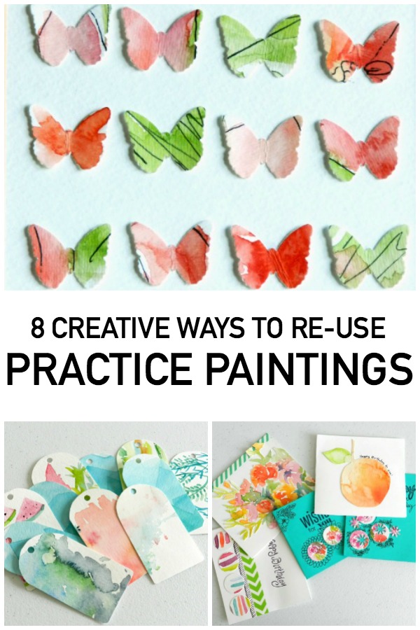 Wondering what to do with old practice paintings? We've got eight creative ideas for you.