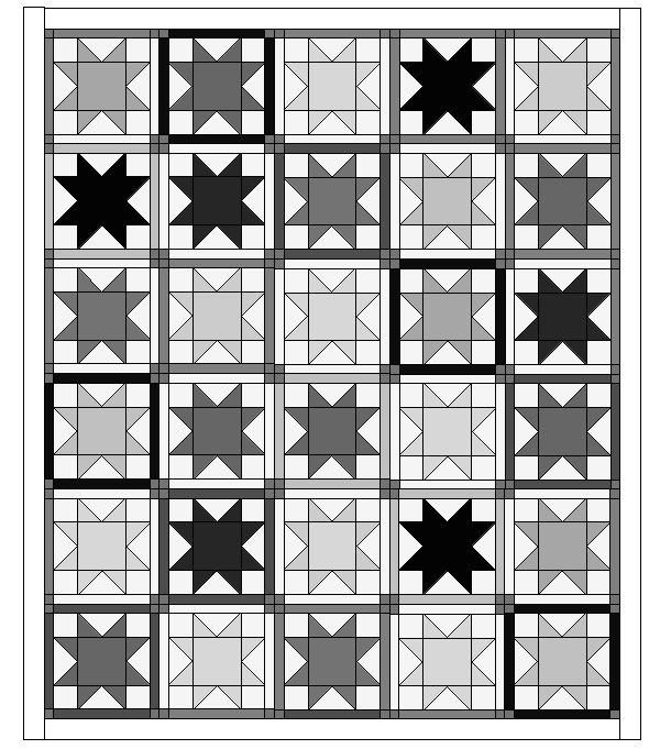 Stunning Stars Quilt Pattern