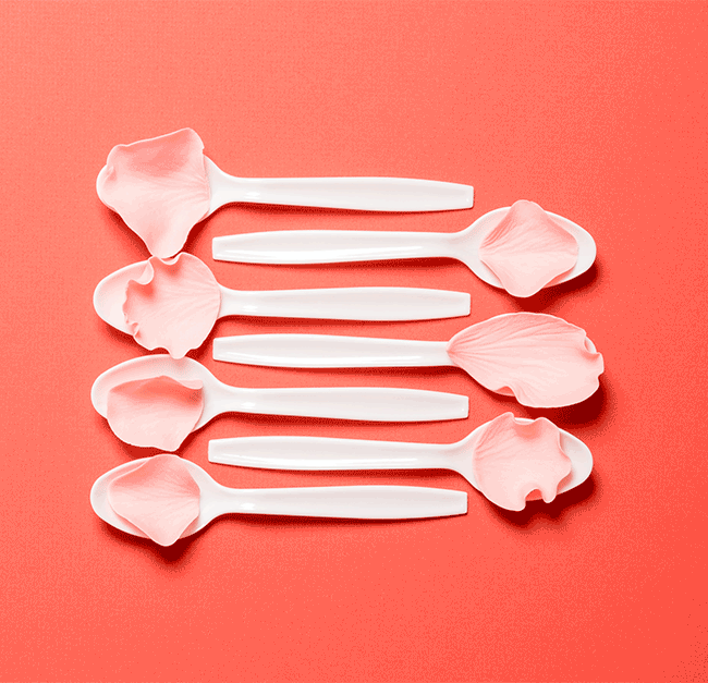 #CraftSavvy Tip No. 11: Don’t have bumpy foam or a flower former? Use plastic spoons or cupcake liners instead!
