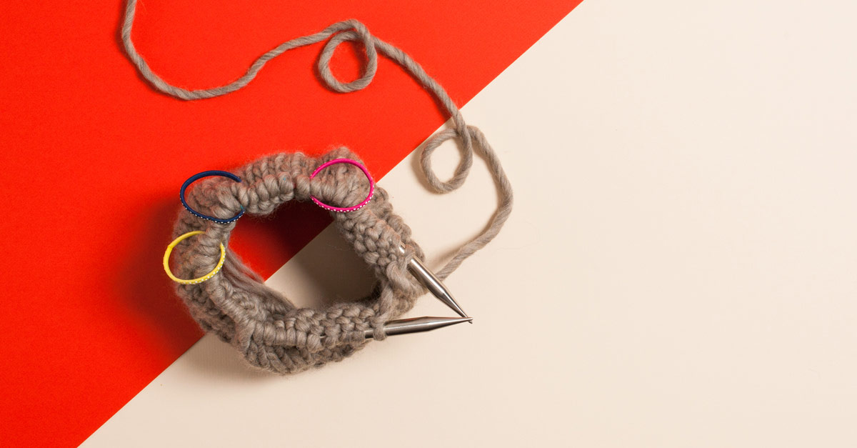 #CraftSavvy Tip No. 12: It's way cheaper to use small hair ties instead of stitch markers!