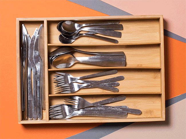 #CraftSavvy Tip No. 1: Use a silverware organizer to keep scissors and rotary blades handy.