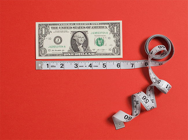 #CraftSavvy Tip No. 2: Use a dollar bill for easy measuring! Fold it in thirds for 2 inches, half for 3 inches or unfold it for 6 inches.