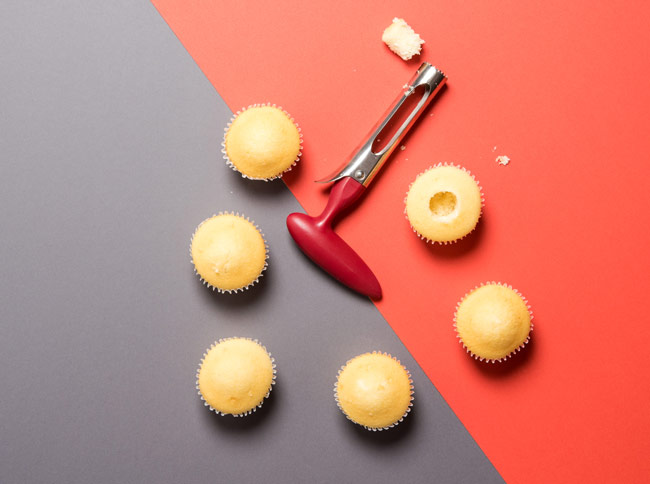 #CraftSavvy Tip No. 7: The best way to core cupcakes is with an apple corer — no freezing necessary! 