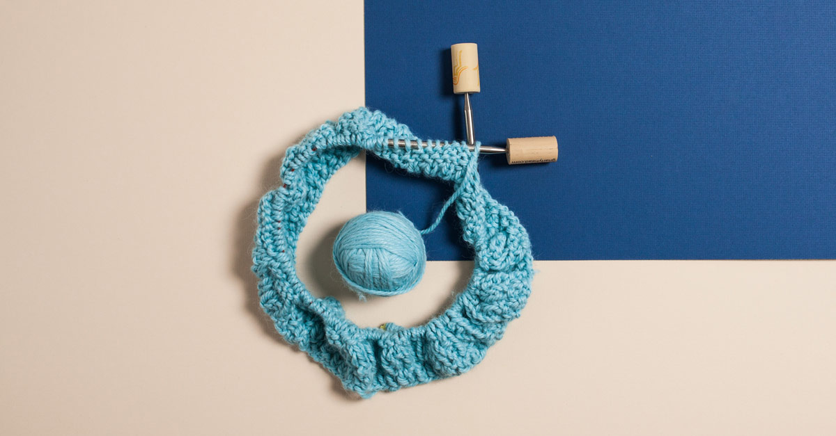 #CraftSavvy Tip No. 8: Place old wine corks on the end of your needles to prevent the stitches from slipping off.