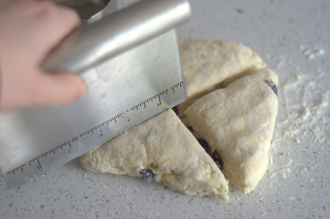 Cutting Scone Dough into Triangles